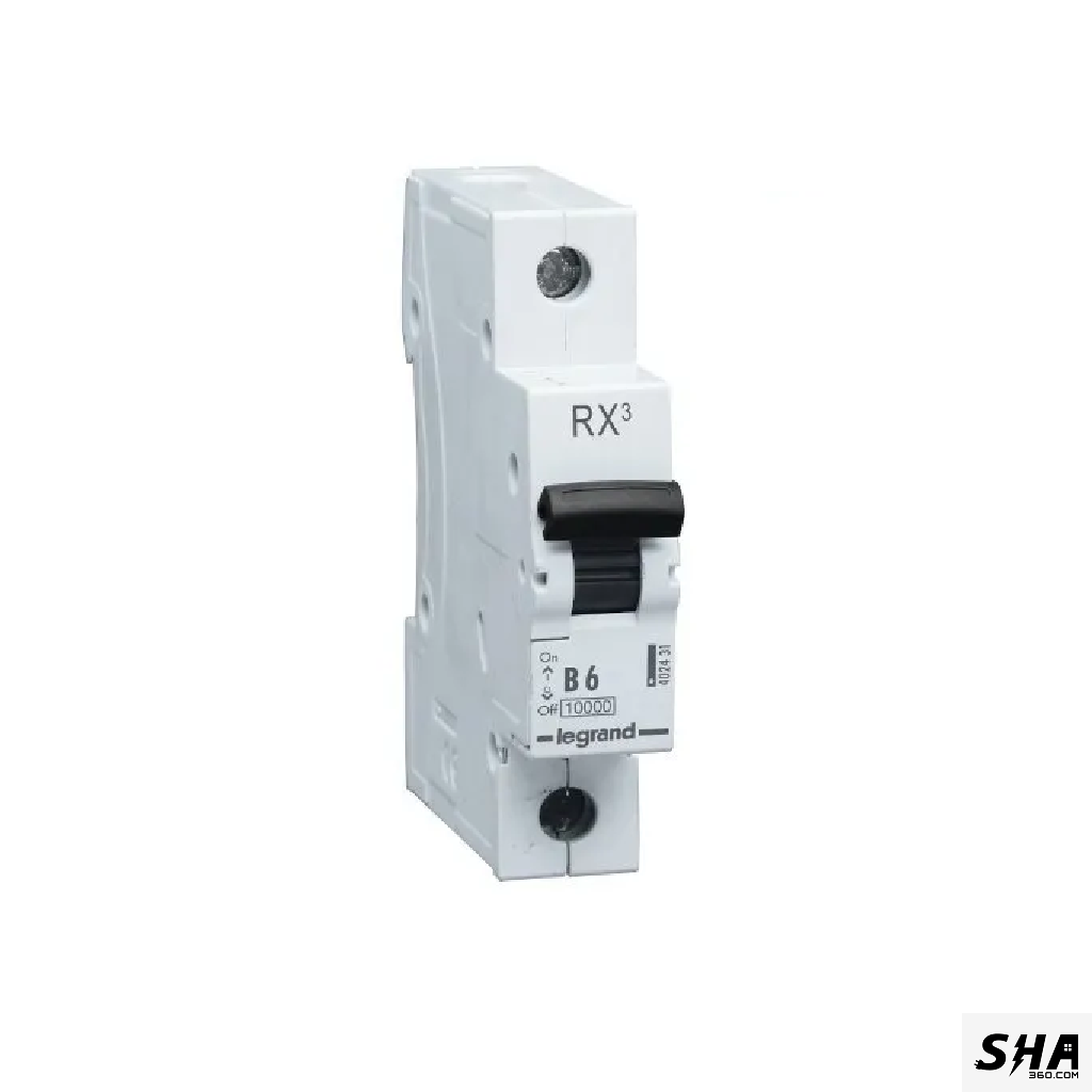 Legrand MCB 6A Single Pole (1-Pole) 10kA B Curve Rx3 (402431) - Sha360