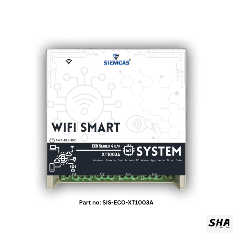 SIEMCAS Wifi Smart ECO Series NR 4 Channel IoT Cloud Operation SHA-SIS-ECO-XT1003A - Sha360 SIEMCAS Wifi Smart ECO Series NR 4 Channel IoT Cloud Operation SHA-SIS-ECO-XT1003A - Sha360