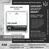 SIEMCAS Wifi Smart ECO Series NR 4 Channel IoT Cloud Operation SHA-SIS-ECO-XT1003A - Sha360 SIEMCAS Wifi Smart ECO Series NR 4 Channel IoT Cloud Operation SHA-SIS-ECO-XT1003A - Sha360