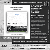 SIEMCAS Wifi Smart ECO Series Plus IR 4 Channel State IoT Cloud Operation SHA-SIS-ECO-XT1003B - Sha360 SIEMCAS Wifi Smart ECO Series Plus IR 4 Channel State IoT Cloud Operation SHA-SIS-ECO-XT1003B - Sha360