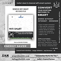 SIEMCAS Wifi Smart NEO Seires Plus IR 4 Channel State Wireless Webserver SHA-SIS-NEO-XT1001B - Sha360 SIEMCAS Wifi Smart NEO Seires Plus IR 4 Channel State Wireless Webserver SHA-SIS-NEO-XT1001B - Sha360