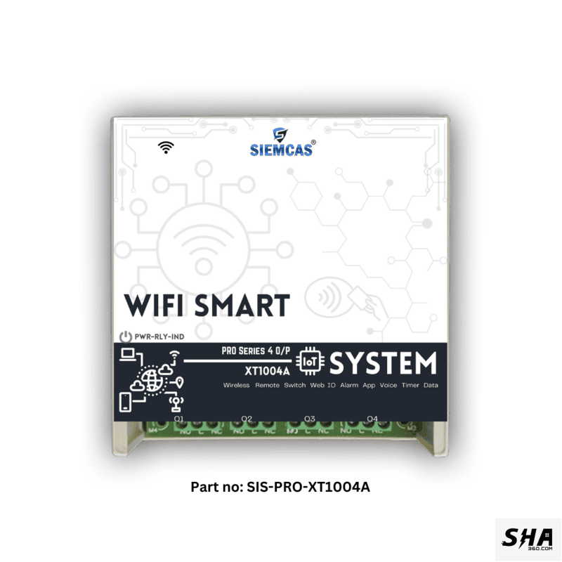 SIEMCAS Wifi Smart PRO Series Flexi IR 4 Channel IoT Cloud Operation SHA-SIS-PRO-XT1004A - Sha360 SIEMCAS Wifi Smart PRO Series Flexi IR 4 Channel IoT Cloud Operation SHA-SIS-PRO-XT1004A - Sha360