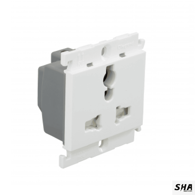 Legrand Mylinc Polycarbonate 6A/10A/13A Multi-Socket International (White) 6755 54 - Sha360 Legrand Mylinc Polycarbonate 6A/10A/13A Multi-Socket International (White) 6755 54 - Sha360