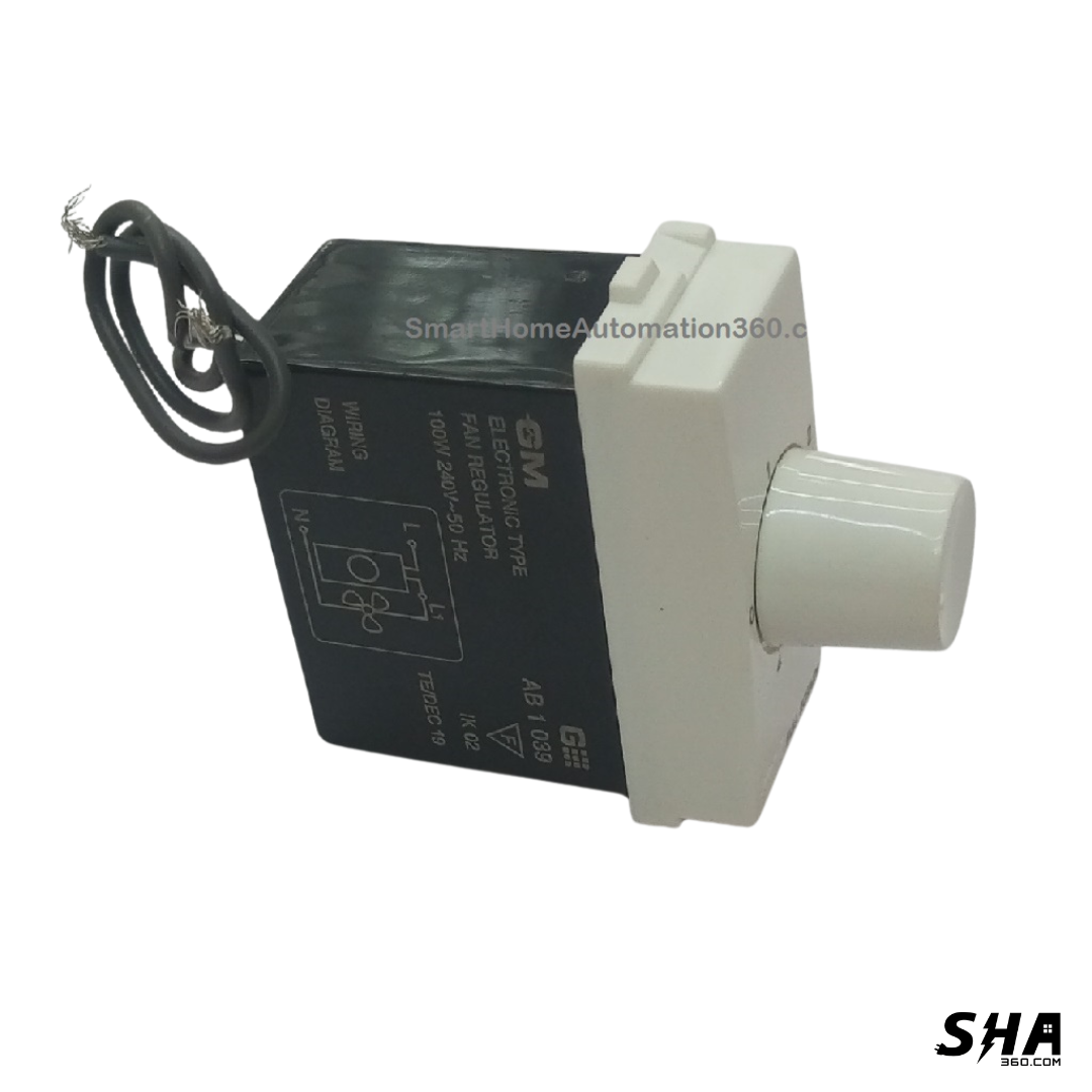 GM Modular G-Nine Fan Regulator 4 Step 1 Module (White) AB 1 039 - Sha360 GM Modular G-Nine Fan Regulator 4 Step 1 Module (White) AB 1 039 - Sha360