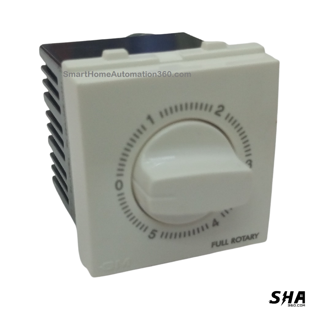 GM Modular G-Nine Fan Regulator 5 Step 2 Module (White) AB 1 041 - Sha360 GM Modular G-Nine Fan Regulator 5 Step 2 Module (White) AB 1 041 - Sha360