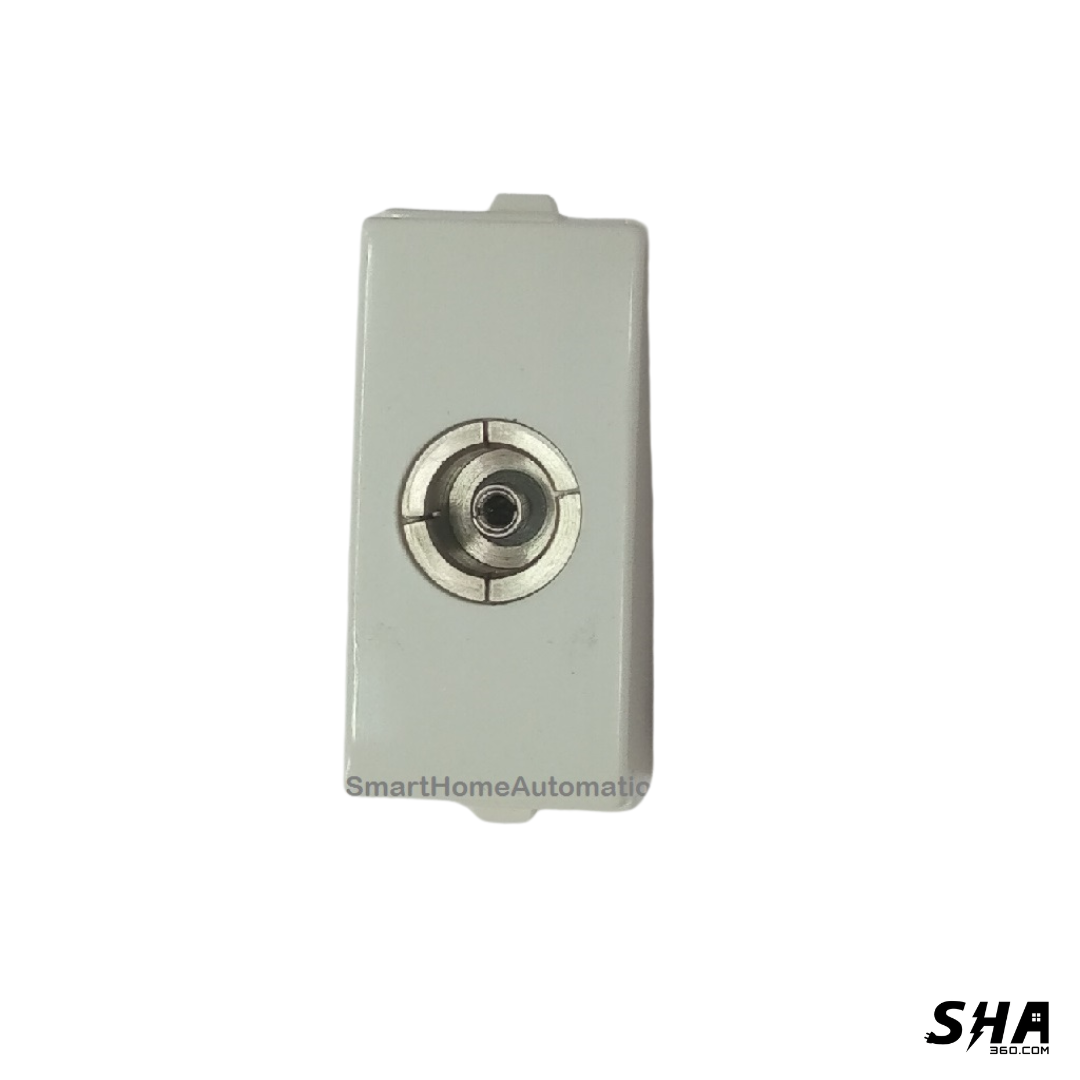 GM Modular G-Nine TV Socket 1 Module (White) AB 1 032 - Sha360 GM Modular G-Nine TV Socket 1 Module (White) AB 1 032 - Sha360