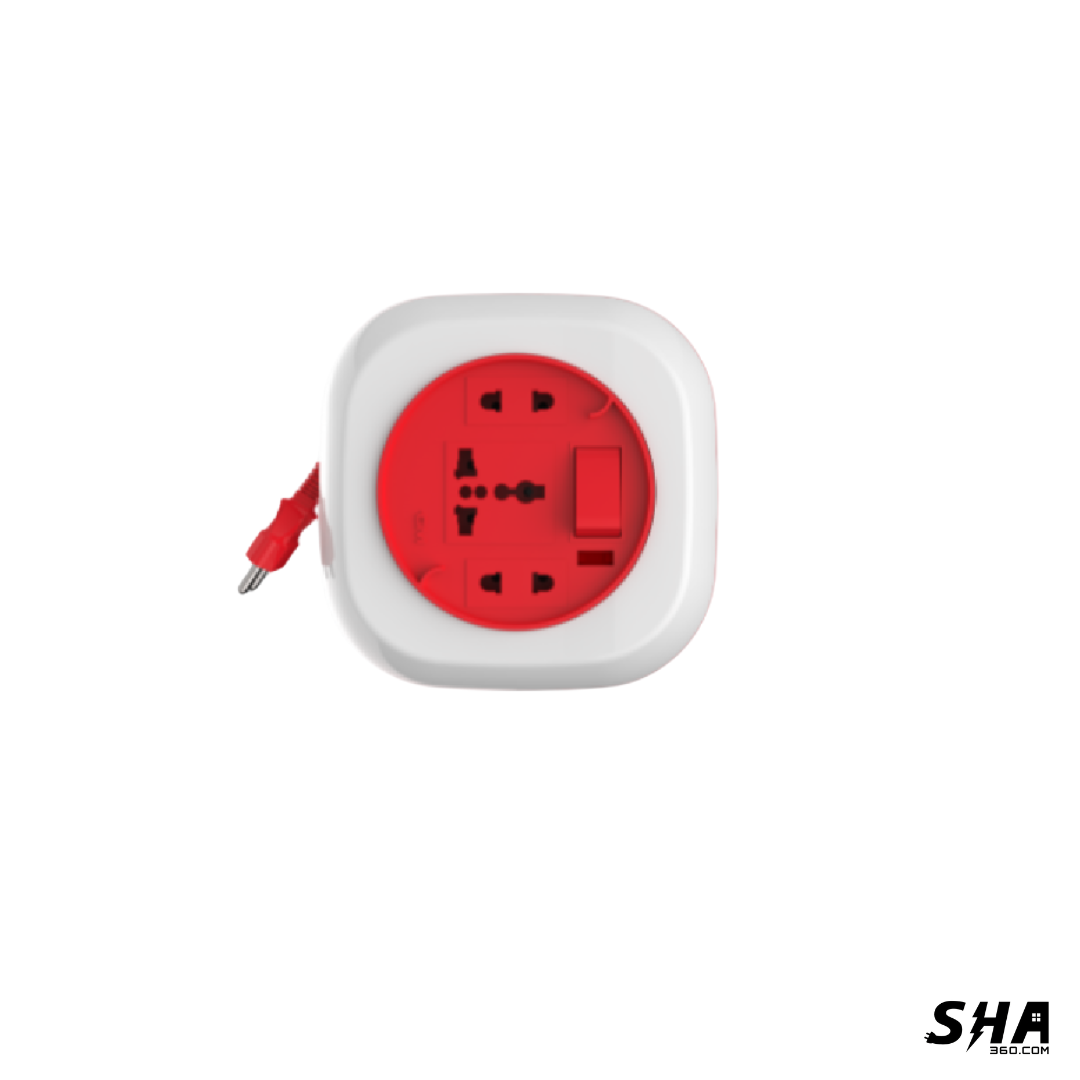 GM Modular GEO 2 Pin Flex Box 4.2 mtrs with indicator and international socket GM 3072 - Sha360 GM Modular GEO 2 Pin Flex Box 4.2 mtrs with indicator and international socket GM 3072 - Sha360