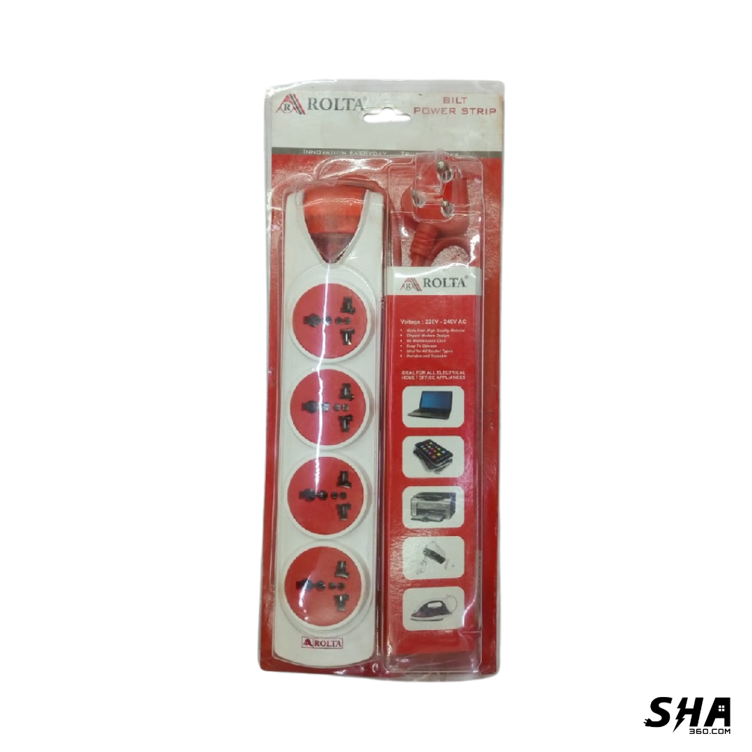 Rolta Bilt Extension Power Spike 4+1, Indicator, International Sockets & Switches - Sha360 Rolta Bilt Extension Power Spike 4+1, Indicator, International Sockets & Switches - Sha360