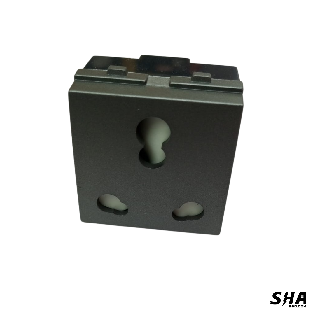 Buy GM Modular Gnine G9 Grey 16A/20A Socket from SmartHomeAutomation360