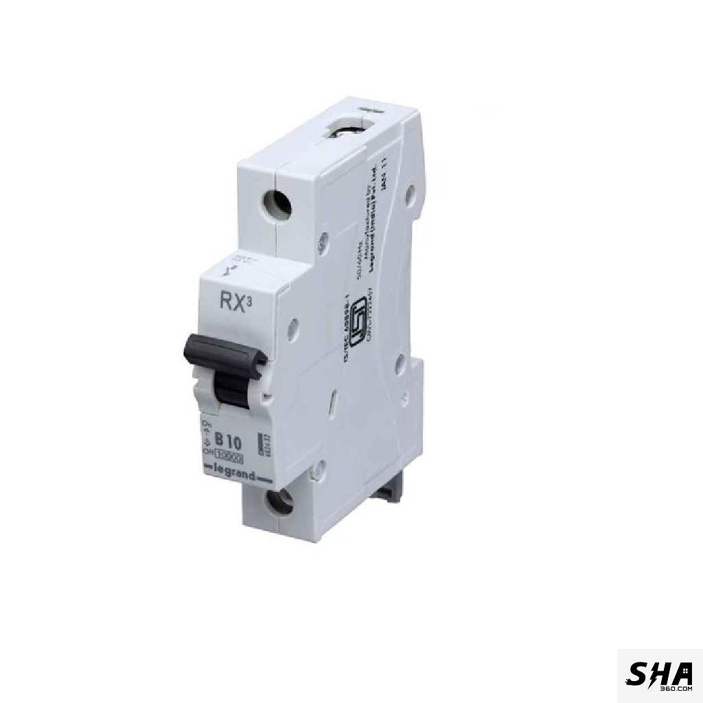 Legrand MCB 10A Single Pole (1-Pole) 10kA B Curve Rx3 (402432) - Sha360