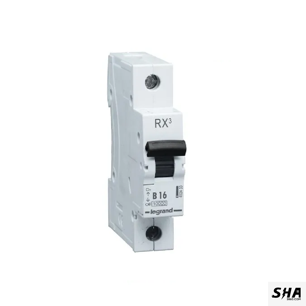 Legrand MCB 16A Single Pole (1-Pole) 10kA B Curve Rx3 (402433) - Sha360