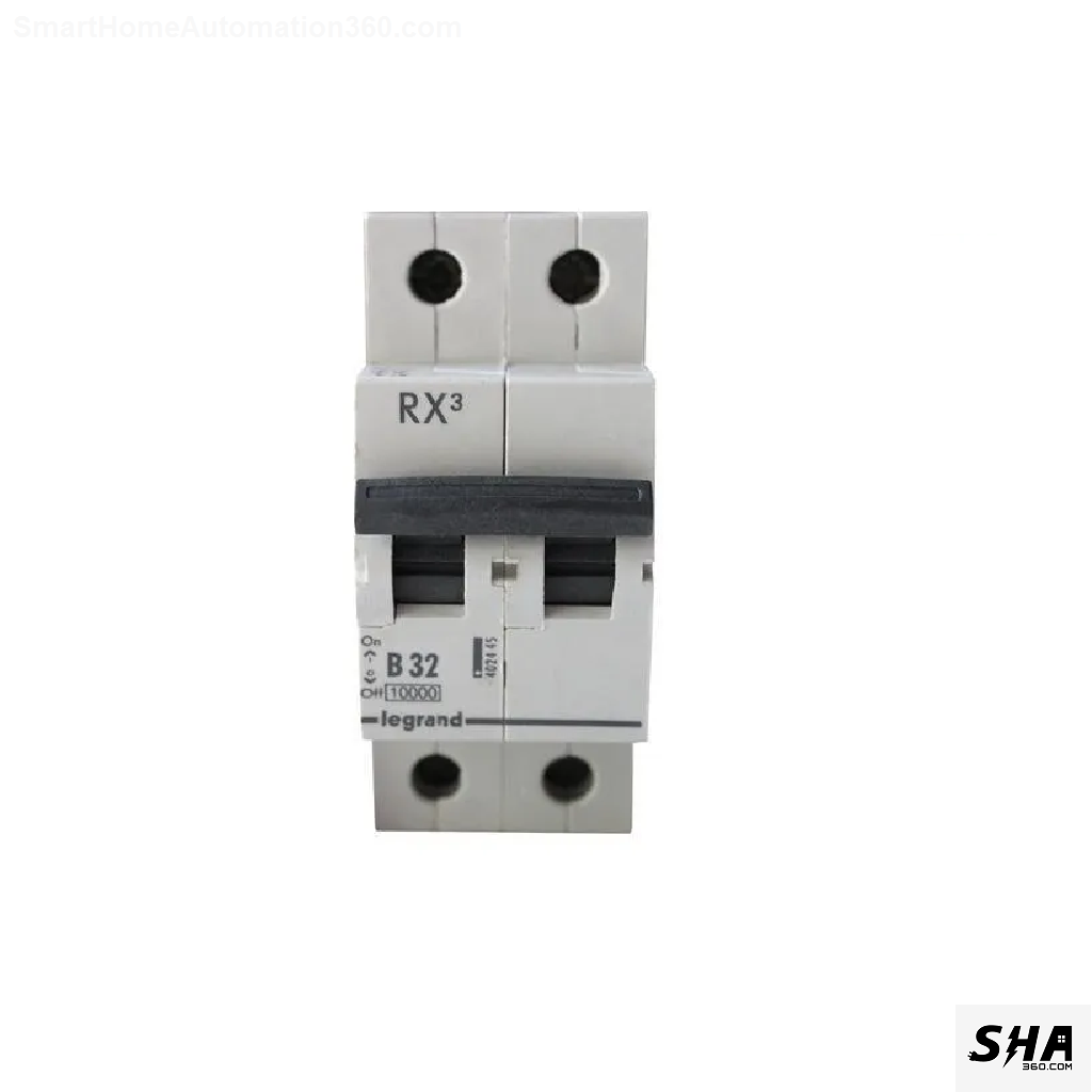 Legrand MCB 32A Double Pole (2-Pole) 10kA B Curve Rx3 (4024 48) - Sha360