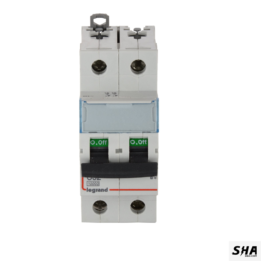 Legrand MCB 32A Double Pole (2-Pole) 10kA C Curve Dx3 (4086 36) - Sha360