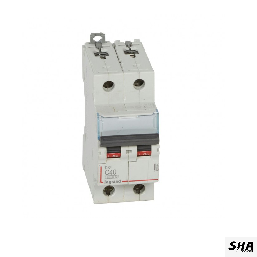Legrand MCB 40A Double Pole (2-Pole) 10kA C Curve Dx3 (4086 37) - Sha360
