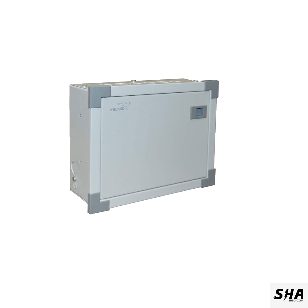 Vguard 8 Way Standard (8 MCBs-SP) SPN Distribution Board Double Door - GRSE01-8w - Sha360 Vguard 8 Way Standard (8 MCBs-SP) SPN Distribution Board Double Door - GRSE01-8w - Sha360