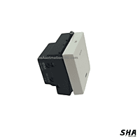 GM Modular Zicono 45s (FourFive) 32A DP Switch with LED Indicator (White) - AA2379 - Sha360