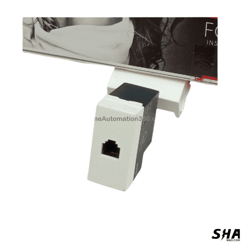 GM Modular 45s (FourFive) Tele Socket 1 Module (White) - AA1044 - Sha360 GM Modular 45s (FourFive) Tele Socket 1 Module (White) - AA1044 - Sha360