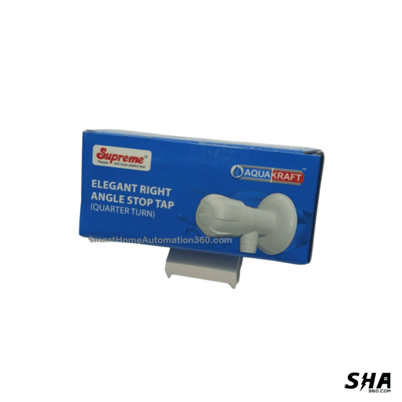 Supreme Right Angle Tap Valve ABS with Flange, Quarter Turn Elegant for kitchen Bathroom etc., - Sha360 Supreme Right Angle Tap Valve ABS with Flange, Quarter Turn Elegant for kitchen Bathroom etc., - Sha360
