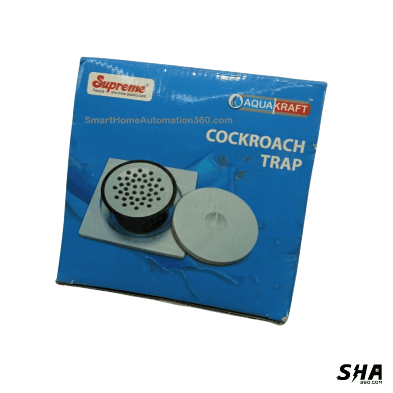 Supreme Cockroach Trap ABS with Flange for kitchen Bathroom etc., - Sha360 Supreme Cockroach Trap ABS with Flange for kitchen Bathroom etc., - Sha360