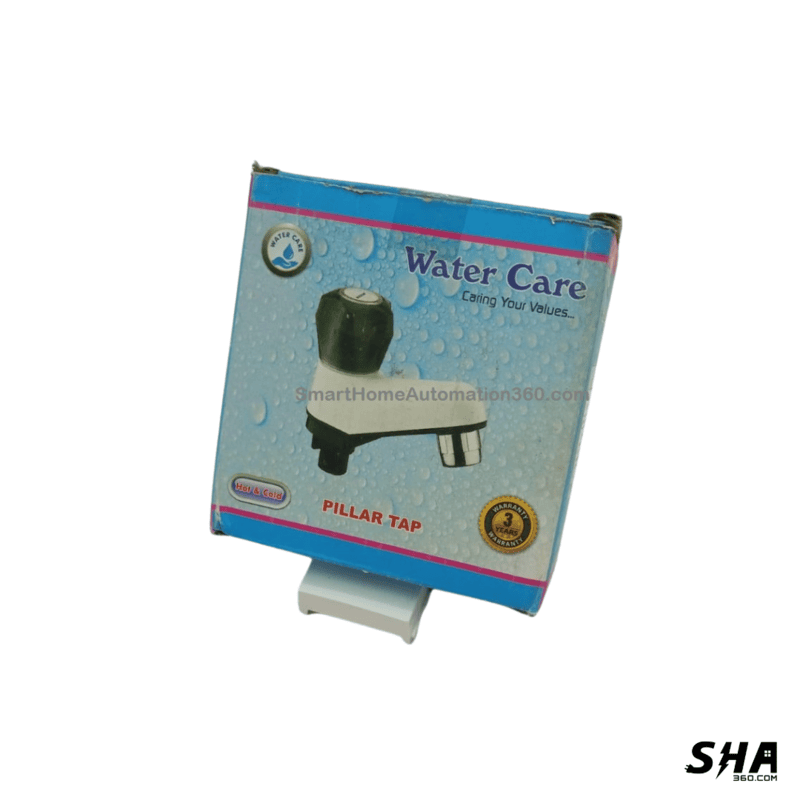 Watercare Pillar Tap ABS with Flange Quarter Turn Elegant For kitchen Bathroom Wash basin etc., - Sha360 Watercare Pillar Tap ABS with Flange Quarter Turn Elegant For kitchen Bathroom Wash basin etc., - Sha360