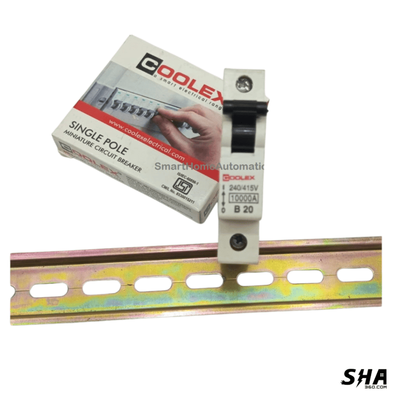 Coolex MCB 20A Single Pole (1-Pole) 10kA B Curve - Sha360