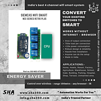 SIEMCAS Wifi Smart NEO Series Retro Plus IR 4 Channel State Wireless Webserver SHA-SIS-NEO-XT1002B - Sha360 SIEMCAS Wifi Smart NEO Series Retro Plus IR 4 Channel State Wireless Webserver SHA-SIS-NEO-XT1002B - Sha360