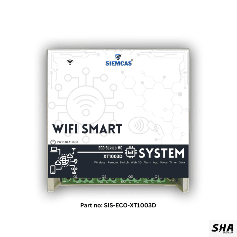 SIEMCAS Wifi Smart ECO Series MC Motor Control & Loads IoT Cloud Operation SHA-SIS-ECO-XT1003D - Sha360 SIEMCAS Wifi Smart ECO Series MC Motor Control & Loads IoT Cloud Operation SHA-SIS-ECO-XT1003D - Sha360