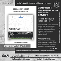 SIEMCAS Wifi Smart ECO Series MC Motor Control & Loads IoT Cloud Operation SHA-SIS-ECO-XT1003D - Sha360 SIEMCAS Wifi Smart ECO Series MC Motor Control & Loads IoT Cloud Operation SHA-SIS-ECO-XT1003D - Sha360