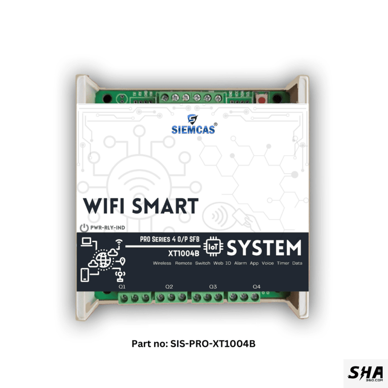 SIEMCAS Wifi Smart PRO Series Flexi SFB IR 4 Channel IoT Cloud Operation SHA-SIS-PRO-XT1004B - Sha360 SIEMCAS Wifi Smart PRO Series Flexi SFB IR 4 Channel IoT Cloud Operation SHA-SIS-PRO-XT1004B - Sha360