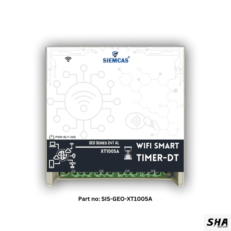 SIEMCAS Wifi Smart GEO 24 Smart Timer Automation 4 Channel Wireless Webserver SHA-SIS-GEO-DT-XT1005A - Sha360 SIEMCAS Wifi Smart GEO 24 Smart Timer Automation 4 Channel Wireless Webserver SHA-SIS-GEO-DT-XT1005A - Sha360