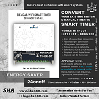 SIEMCAS Wifi Smart GEO 24 Smart Timer Automation 4 Channel Wireless Webserver SHA-SIS-GEO-DT-XT1005A - Sha360 SIEMCAS Wifi Smart GEO 24 Smart Timer Automation 4 Channel Wireless Webserver SHA-SIS-GEO-DT-XT1005A - Sha360
