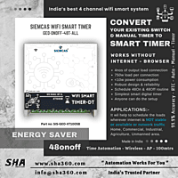SIEMCAS Wifi Smart GEO 48 Smart Timer Automation 4 Channel Wireless Webserver SHA-SIS-GEO-DT-XT1005B - Sha360 SIEMCAS Wifi Smart GEO 48 Smart Timer Automation 4 Channel Wireless Webserver SHA-SIS-GEO-DT-XT1005B - Sha360