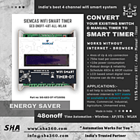 SIEMCAS Wifi Smart GEO TA WLAN 48 Smart Timer Automation 4 Channel Wireless LAN SHA-SIS-GEO-DT-XT1005G - Sha360 SIEMCAS Wifi Smart GEO TA WLAN 48 Smart Timer Automation 4 Channel Wireless LAN SHA-SIS-GEO-DT-XT1005G - Sha360