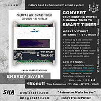 SIEMCAS Wifi Smart GEO T4R WLAN 48 Smart Timer Automation 4 Channel Wireless LAN SHA-SIS-GEO-DT-XT1005H - Sha360 SIEMCAS Wifi Smart GEO T4R WLAN 48 Smart Timer Automation 4 Channel Wireless LAN SHA-SIS-GEO-DT-XT1005H - Sha360