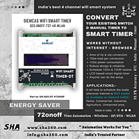 SIEMCAS Wifi Smart GEO T4R WLAN 72 Smart Timer Automation 4 Channel Wireless LAN SHA-SIS-GEO-DT-XT1005P - Sha360 SIEMCAS Wifi Smart GEO T4R WLAN 72 Smart Timer Automation 4 Channel Wireless LAN SHA-SIS-GEO-DT-XT1005P - Sha360