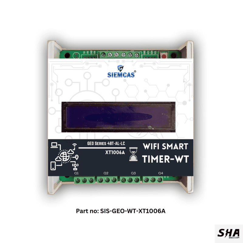 SIEMCAS Wifi Smart GEO TA 48 Smart Day Timer Automation 4 Channel Wireless Webserver SHA-SIS-GEO-WT-XT1006A - Sha360 SIEMCAS Wifi Smart GEO TA 48 Smart Day Timer Automation 4 Channel Wireless Webserver SHA-SIS-GEO-WT-XT1006A - Sha360