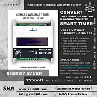 SIEMCAS Wifi Smart GEO T4R 72 Smart Day Timer Automation 4 Channel Wireless Webserver SHA-SIS-GEO-WT-XT1006D - Sha360 SIEMCAS Wifi Smart GEO T4R 72 Smart Day Timer Automation 4 Channel Wireless Webserver SHA-SIS-GEO-WT-XT1006D - Sha360