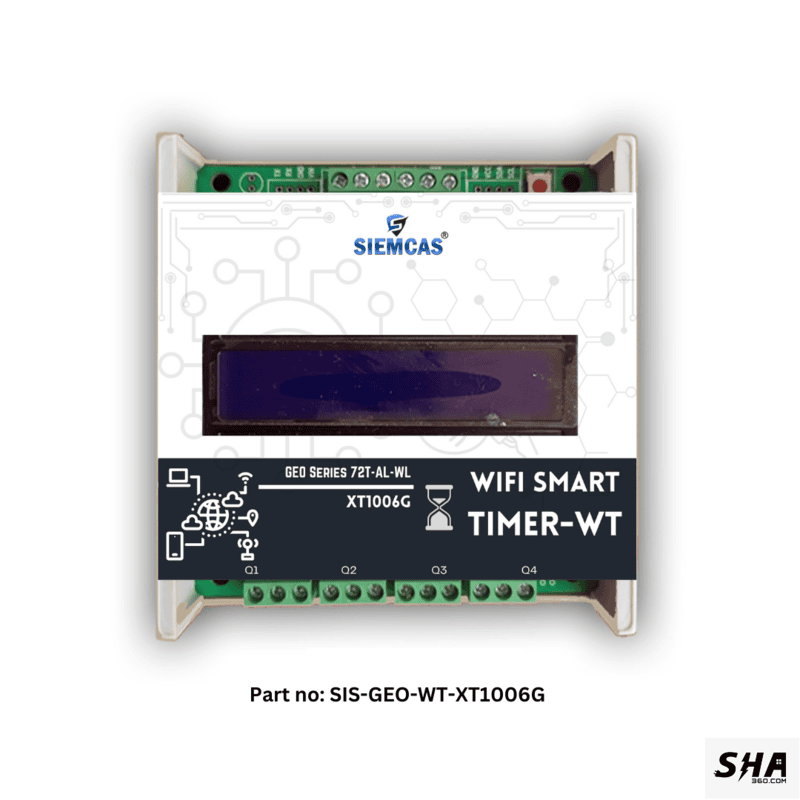 SIEMCAS Wifi Smart GEO TA WLAN 72 Smart Day Timer Automation 4 Channel Wireless LAN SHA-SIS-GEO-WT-XT1006G - Sha360 SIEMCAS Wifi Smart GEO TA WLAN 72 Smart Day Timer Automation 4 Channel Wireless LAN SHA-SIS-GEO-WT-XT1006G - Sha360