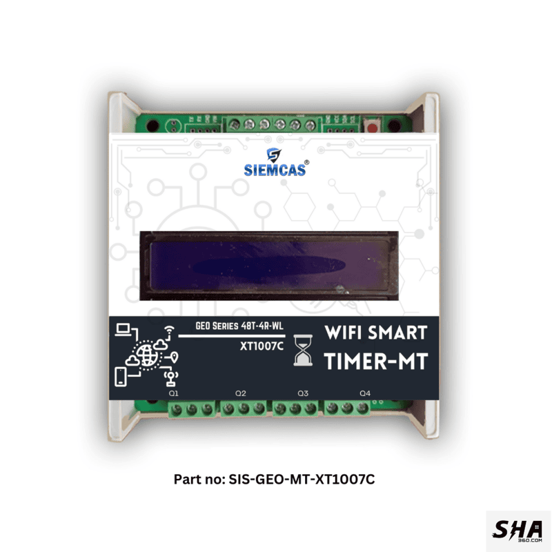 SIEMCAS Wifi Smart GEO T4R 48 Smart Year Timer Automation 4 Channel Wireless Webserver SHA-SIS-GEO-MT-XT1007C - Sha360 SIEMCAS Wifi Smart GEO T4R 48 Smart Year Timer Automation 4 Channel Wireless Webserver SHA-SIS-GEO-MT-XT1007C - Sha360
