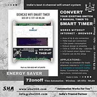 SIEMCAS Wifi Smart GEO T4R 72 Smart Year Timer Automation 4 Channel Wireless Webserver SHA-SIS-GEO-MT-XT1007D - Sha360 SIEMCAS Wifi Smart GEO T4R 72 Smart Year Timer Automation 4 Channel Wireless Webserver SHA-SIS-GEO-MT-XT1007D - Sha360