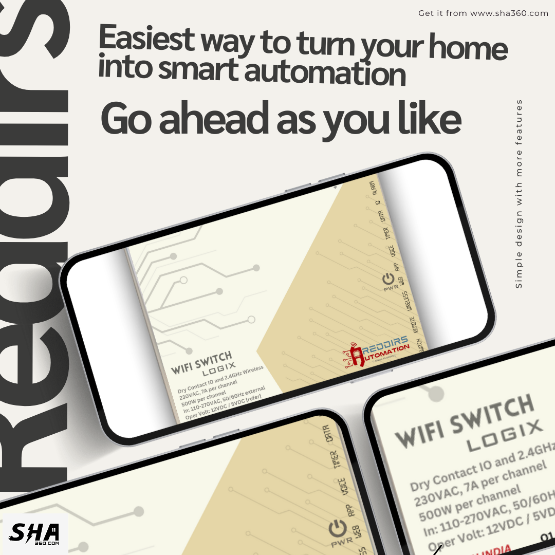 Reddirs Automation Smart DeviceNET Logix IoT 4 channel - Online and Offline functions, App controls, Dashboard, Wireless, IR, Webserver - Sha360 Reddirs Automation Smart DeviceNET Logix IoT 4 channel - Online and Offline functions, App controls, Dashboard, Wireless, IR, Webserver - Sha360